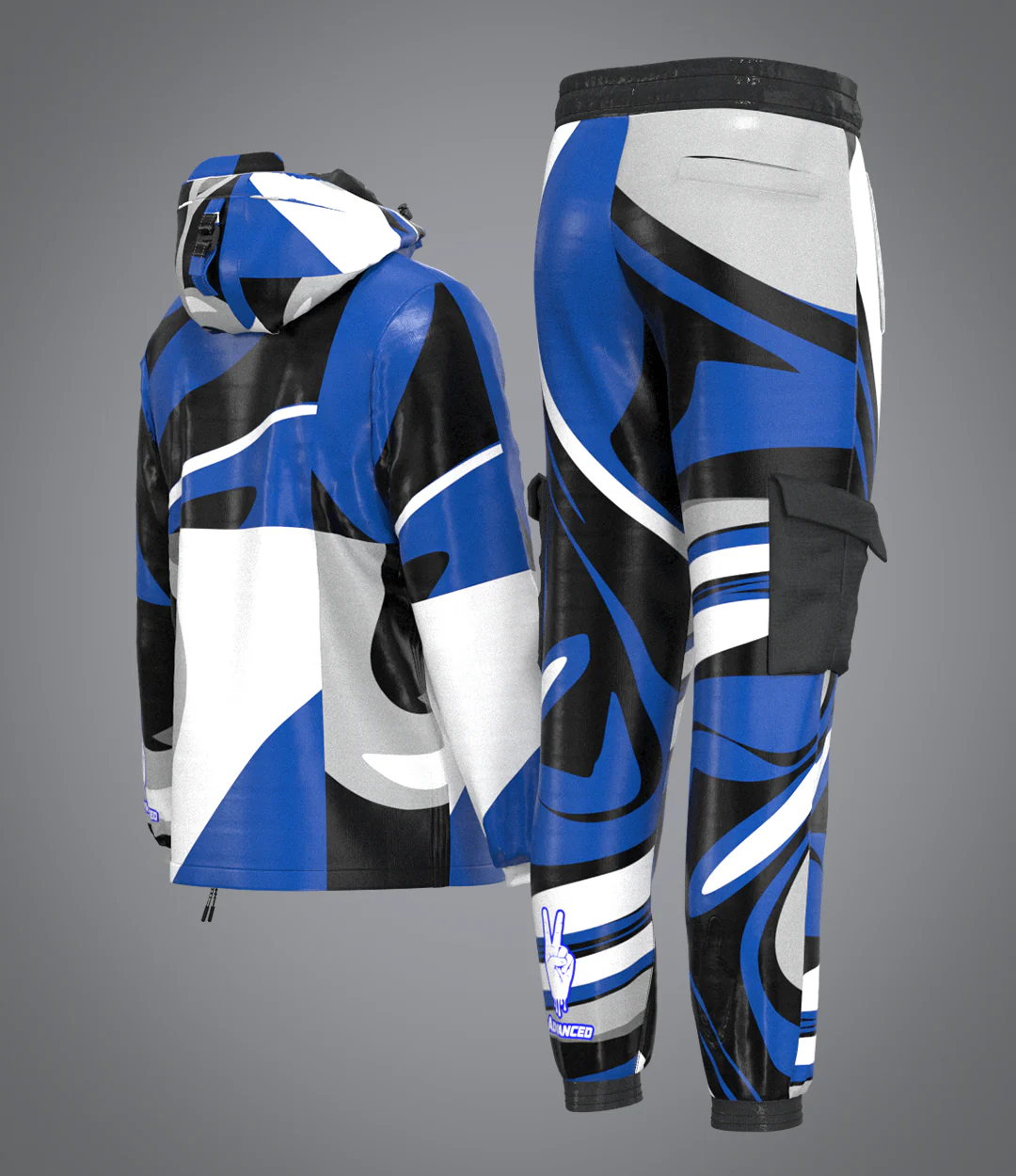 Ensemble Camouflage Bleu - Image 3