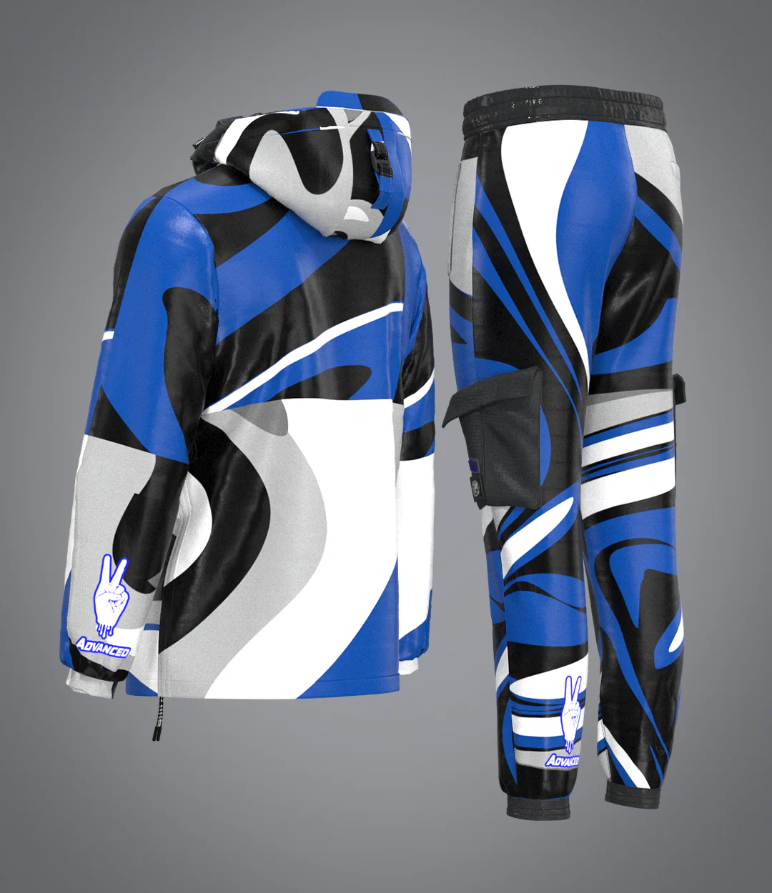 Ensemble Camouflage Bleu - Image 4