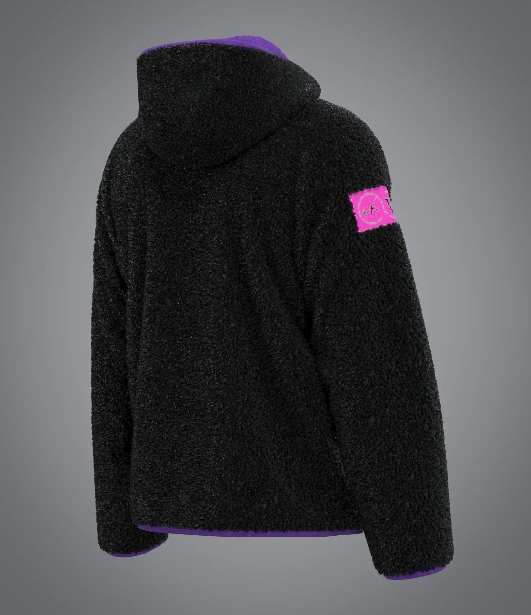 Veste Sherpa Black Purple - Image 4